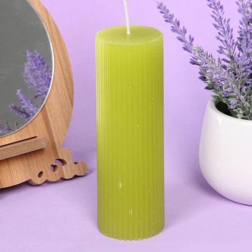 Свеча "Французская ночь" 5*15, Салатовый