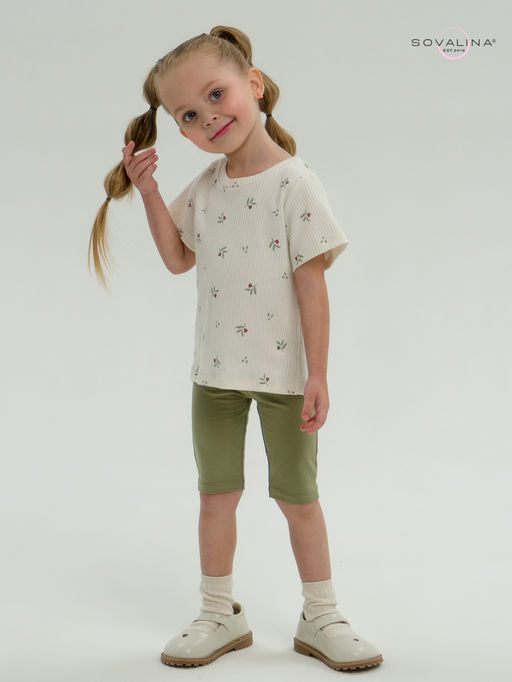 Костюм Актив бордовые тюльпанчики-оливка - Sovalina фото 26