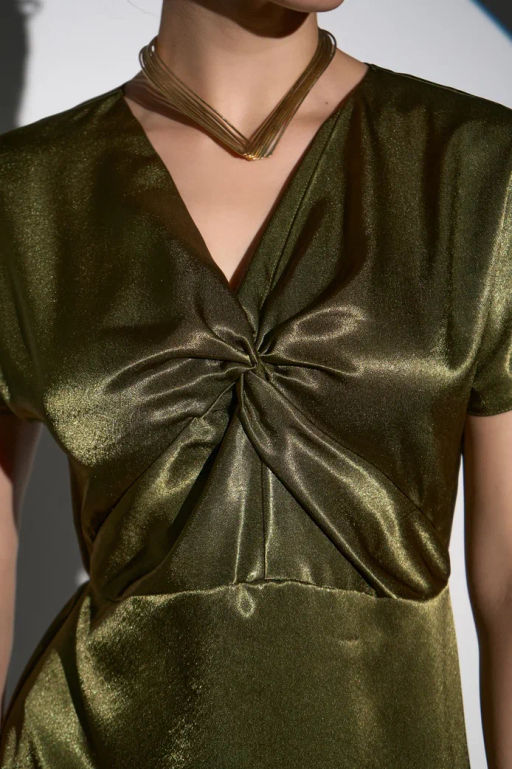 Платье Иола (олива) - Эльза фото 2