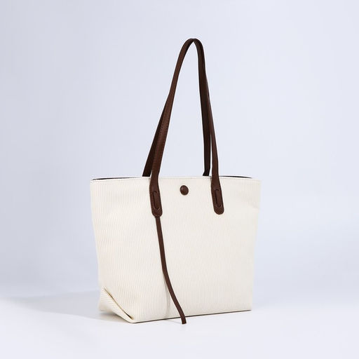 Сумка-шопер на молнии, цвет белый - Simaland фото 5