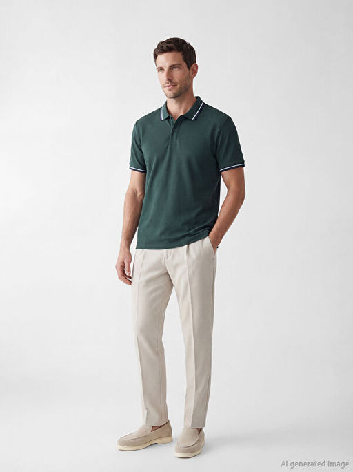 Polo Yaka Pike Erkek Ti??rt