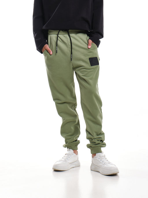 Брюки для мальчика штаны спортивные 22-6012 хаки - Mini maxi фото 4