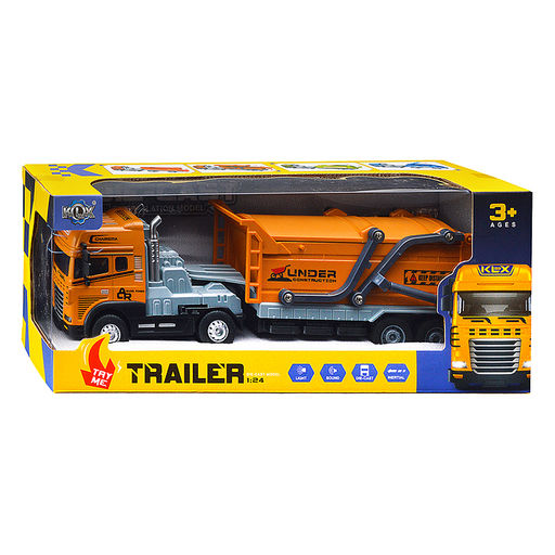 Машина "Трейлер" (свет, звук) в коробке