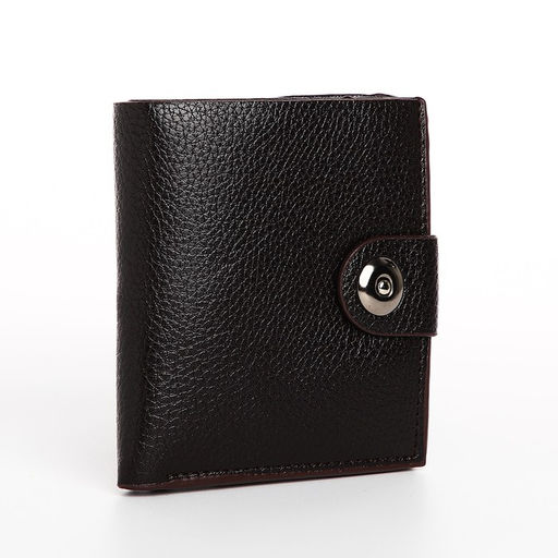 Портмоне мужское, на магните, коричневое