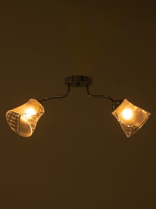 Люстра 12275/2CR, 2×40 Вт, E27, 62×18×20 см