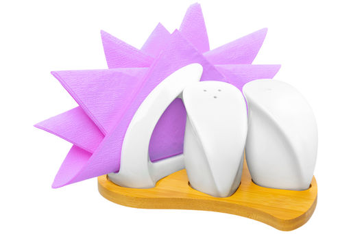 Набор для специй Elan Gallery Кристалл фарфор 3 предмета на подставке 19×14,5×10 см  фото 15