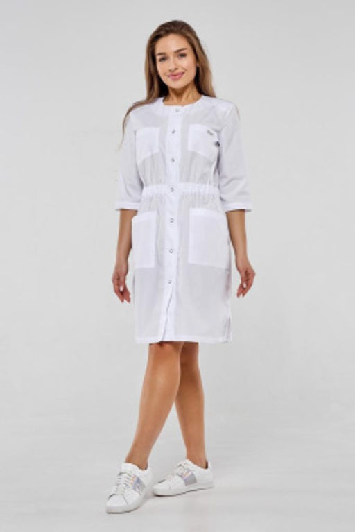 Халат женский 184 ТС. Цвет: белый - Стильб фото 7