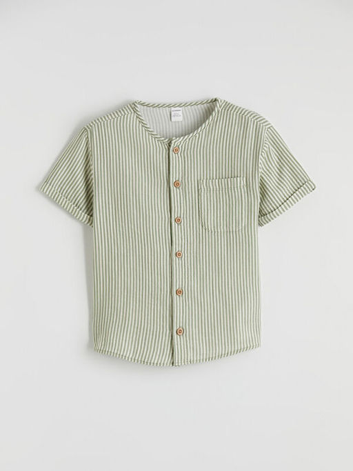 Hakim Yaka ?izgili Erkek ?ocuk G?mlek ve Pantolon