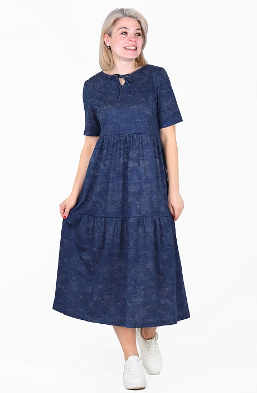 Платье Астра Х-481 (46-56) кулирка - Лотос фото 11