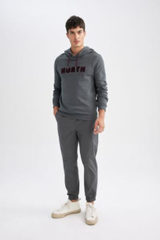 Pamuklu Jogger Pantolon Basic Duz Beli Bagc?kl? Cepli Lastikli Paca