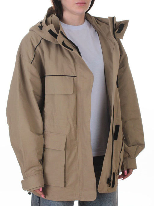 3101 DK. BEIGE Куртка демисезонная женская (100 гр. холлофайбер) - Fashion фото 8