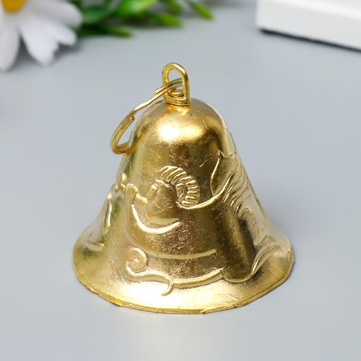 Цена за 2 шт. Колокольчик металл Пегас и будда золото 5,5х6х6 см - Simaland фото 2