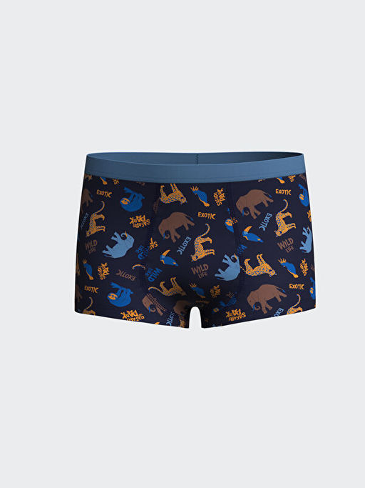 Bask?l? Erkek ?ocuk Boxer 3l?