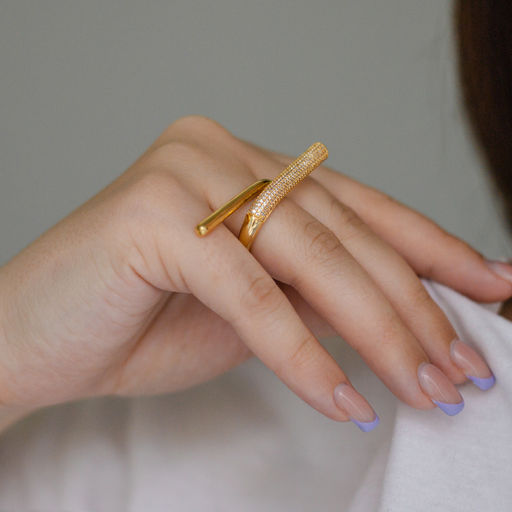 Кольцо Арт. 3V-3382-Y - MyGemma фото 2