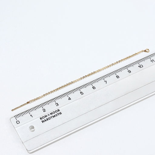 Основы для пусет 100×0.8 мм, протяжки с цепочкой, цвет золото (пара)