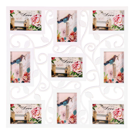 Фоторамка коллаж 53х53 см листья / Y3309-1 /уп 12/9 фото белая - ГалеонТрейд фото 6