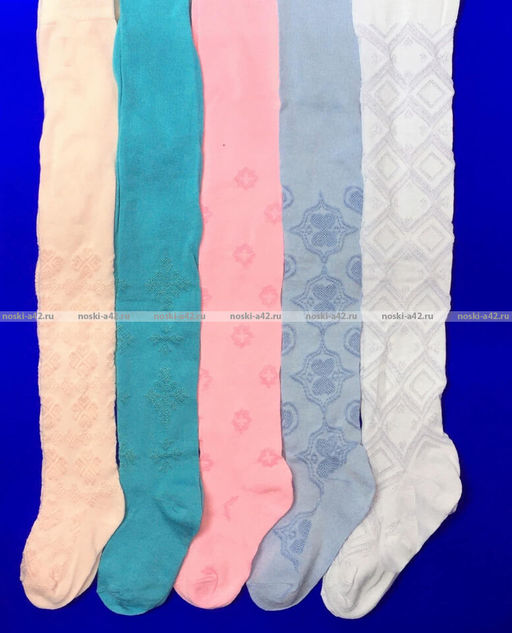 Цена за 12 шт. Колготки детские ажурные ассорти