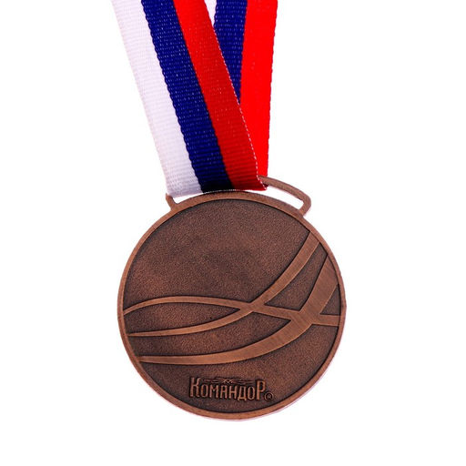 Медаль под нанесение, 3 место, бронза, d=5 см - Командор фото 3