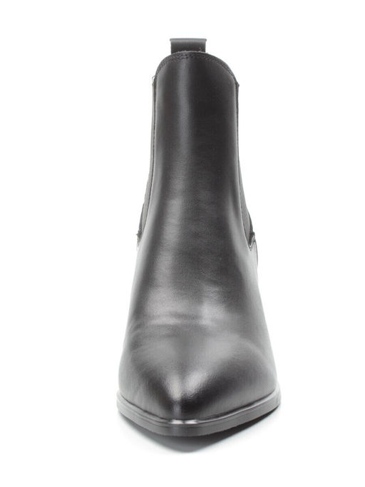 01-PCT169-1 BLACK Ботинки Челси демисезонные женские (натуральная кожа, байка) - Фабричный китай фото 9