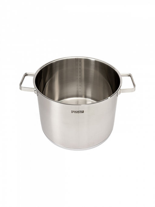 Кастрюля с крышкой 11,5л серый нержавеющая сталь