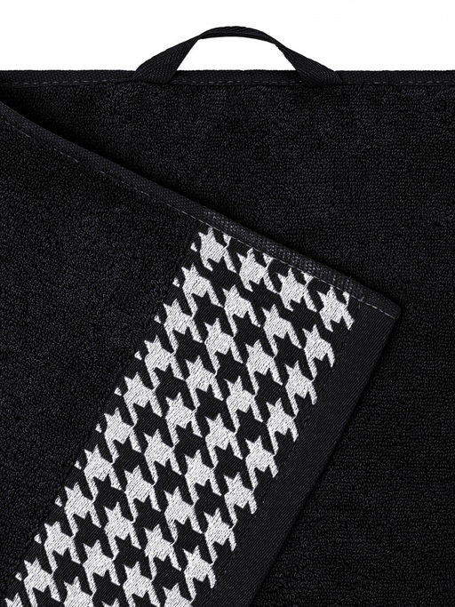 Полотенце для рук 35x70 черный махровая ткань