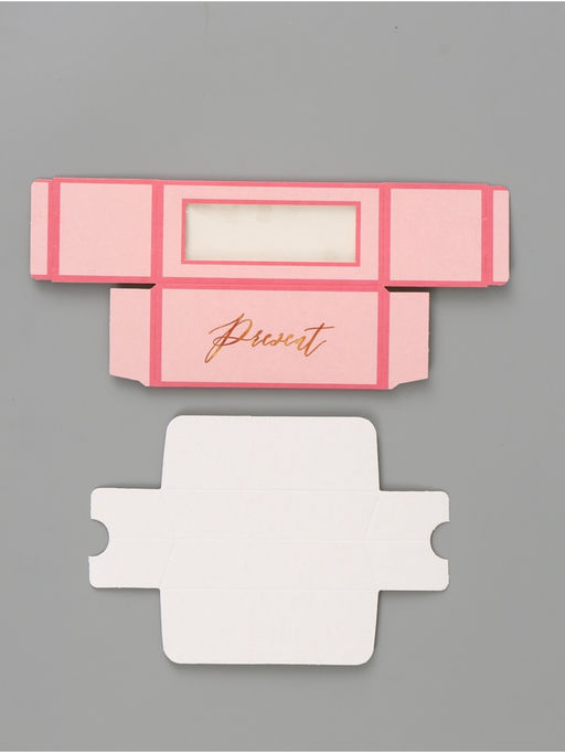 Цена за 5 шт. Коробка подарочная с окном «Подарок», 12×5.5×5.5 см, самосборная