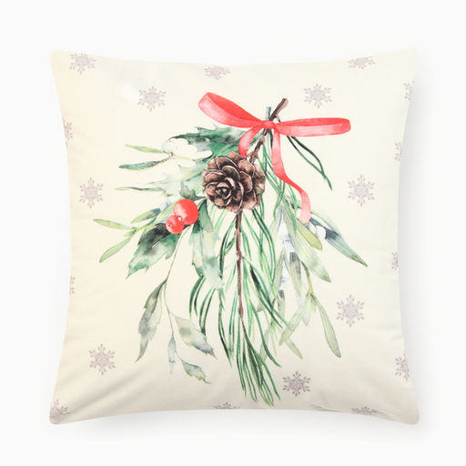 Набор декоративных новогодних наволочек «Этель. Hello, winter» 40×40 см, 4 штуки, велюр