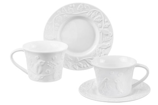 Чайн. пара 4 пр. 220 мл Птички на ветке