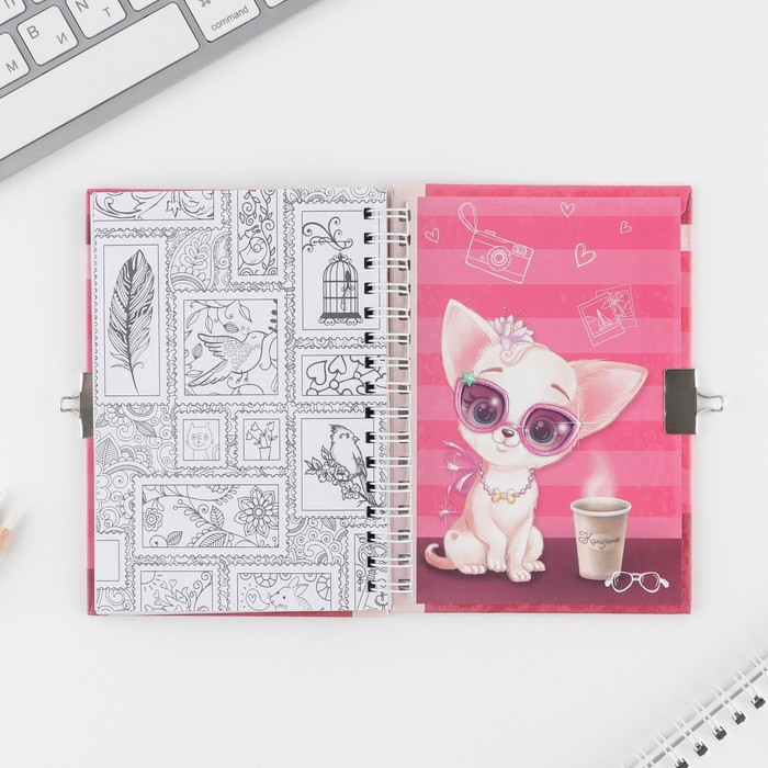 Анкета для девочек на замочке Для стильных девчонок, А6, твёрдая обложка, 40 листов - Artfox фото 19