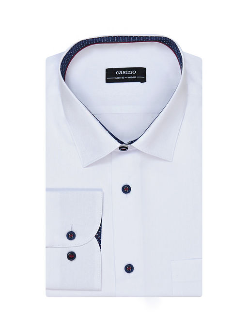 Сорочка мужская длинный рукав CASINO c100/157/ice/15p  фото 4