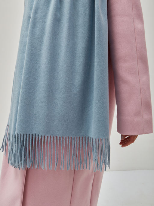 В составе шерсть ! теплый двусторонний палантин - Tantino фото 4