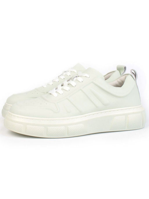 05-PDL255-6 LT. GREEN Кроссовки женские (натуральная кожа)