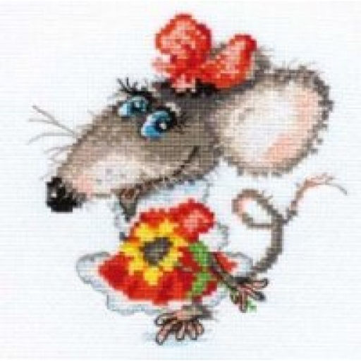 Набор для вышивания АЛИСА арт.0-76 Мышуля 12х13 см