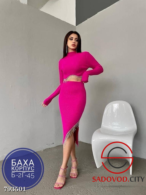 Костюм двойка, лапша со стразами - Bruno фото 3