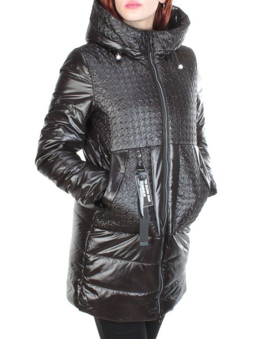 167 BLACK Куртка демисезонная женская ROVITHI (100 гр.синтепона)