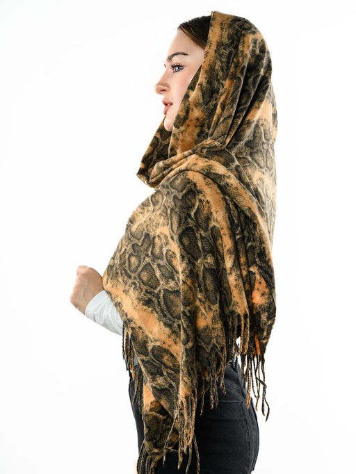 Яркий палантин с анималистичным принтом - Pretty mania фото 5