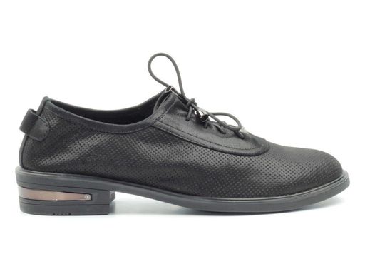 03-S49-T49 S19-121 Y1058 BLACK Полуботинки женские (натуральная кожа) - Фабричный китай фото 7