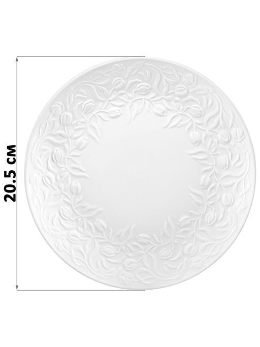 Набор тарелок для десертов 2 пр. 20,5*20,5*2 см Тюльпаны, фарфор - Elan gallery фото 2