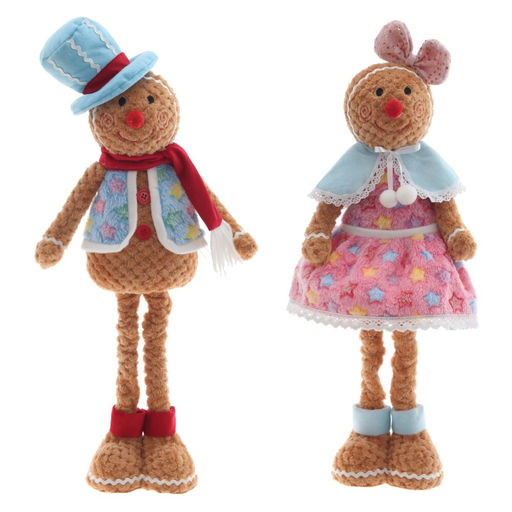 Игрушка набивная "Пряничный человечек", L23 W12 H57 см, 2в.