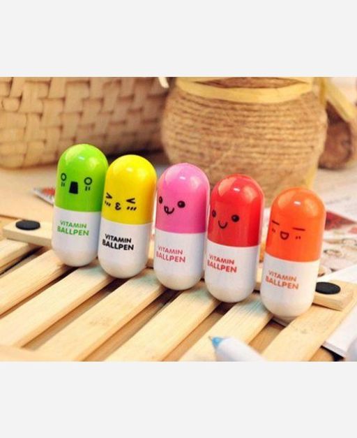 Ручка выдвижная в виде капсулы Vitamin Ballpen 904776 - Yiwu youda import & export co фото 5
