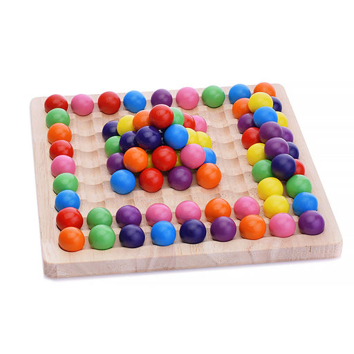 Развивающий модуль с шариками и колокольчиком, в коробке - Щепочка фото 3