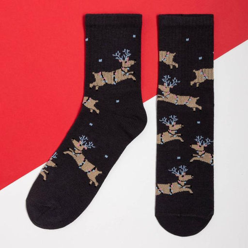 Носки новогодние женские KAFTAN «Олень» размер 36-40 (23-25 см)