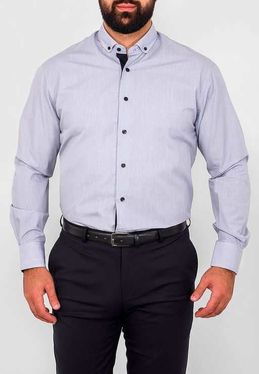 Сорочка мужская длинный рукав BERTHIER BGT015409/Fit-Rb(0-1)