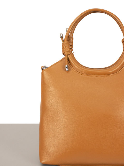 LACCOMA сумка Y2054-рыжий натуральная кожа полиэстер