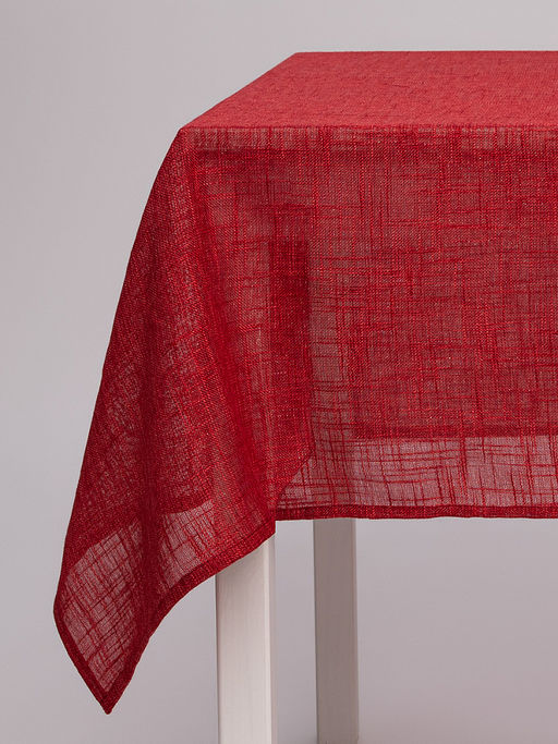 Скатерть 160x310 красный полиэстер - Denastia фото 3