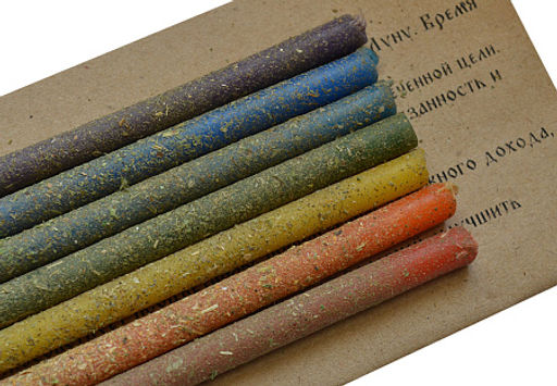 Свеча воск Травы Чакральный набор с травами - Miro фото 2