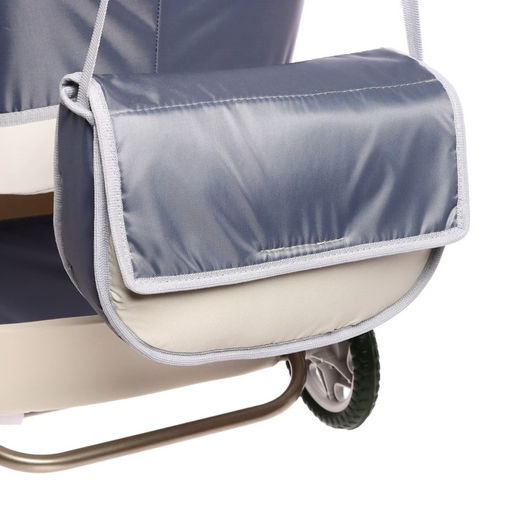 Коляска кукольная №13, цвет серый