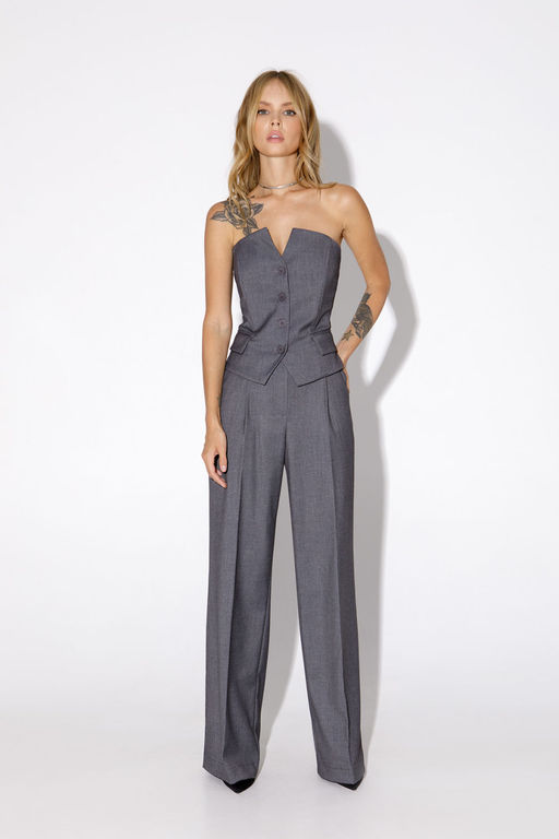 Топ Pirs 4917 серый  фото 4