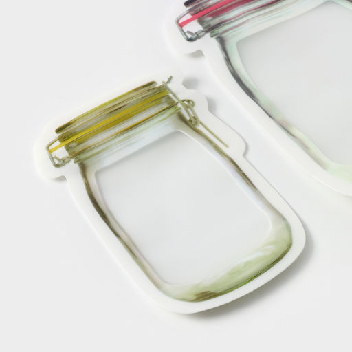 Набор пакетов для хранения сыпучих продуктов Komfi «Баночки», застёжка zip-lock, 3 шт., 150 мл, 500 мл, 900 мл