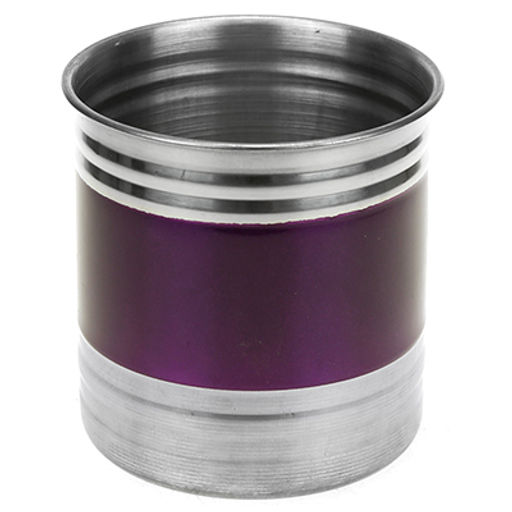 Банка для сыпучих продуктов из нержавеющей стали 0,7л, д10см, h10,5см, крышка пластмассовая с пароотводом, цветной корпус, фиолетовый, в коробке (Китай) - Домашняя мода фото 2